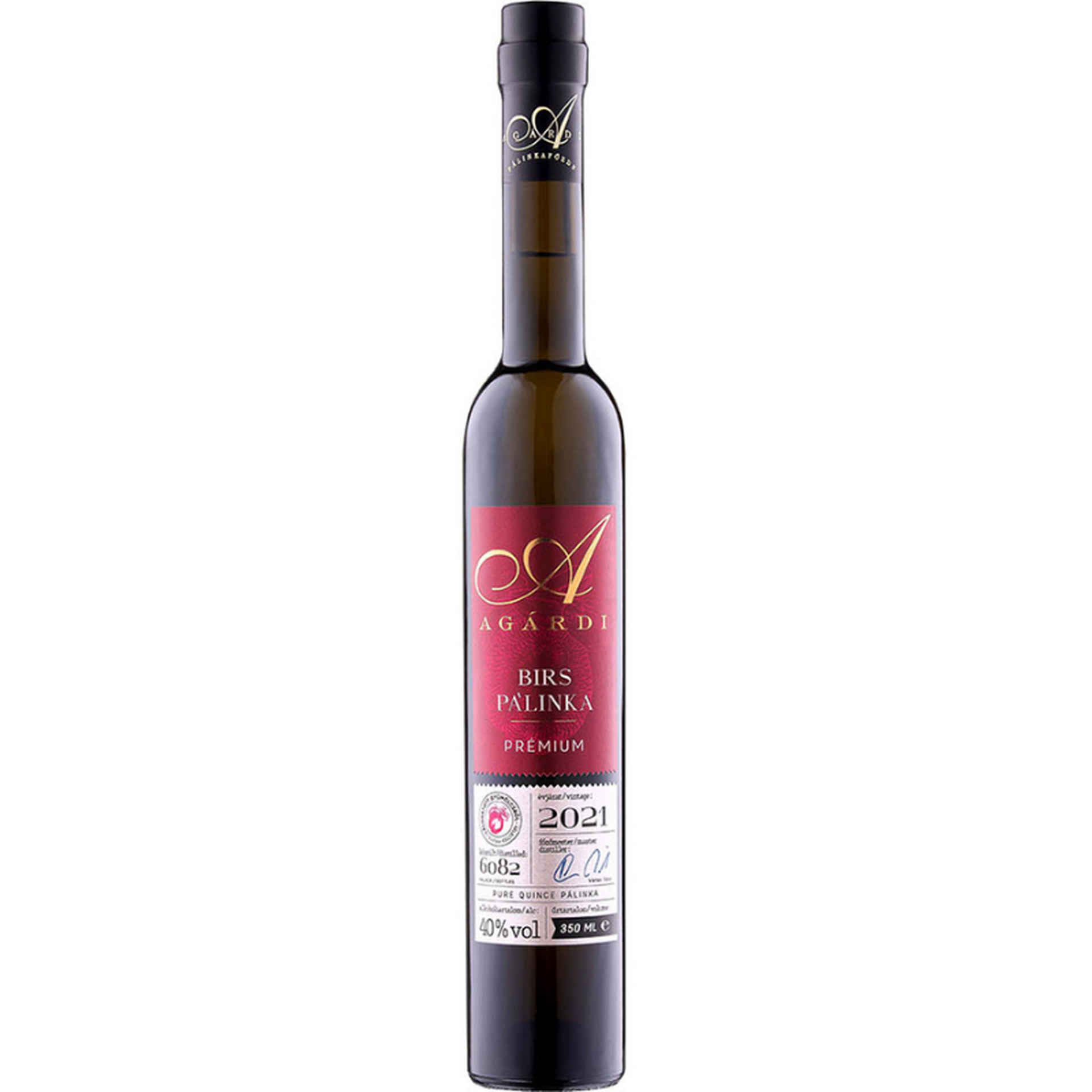 Agárdi Prémium Birs Pálinka 40% 0,35 LITER